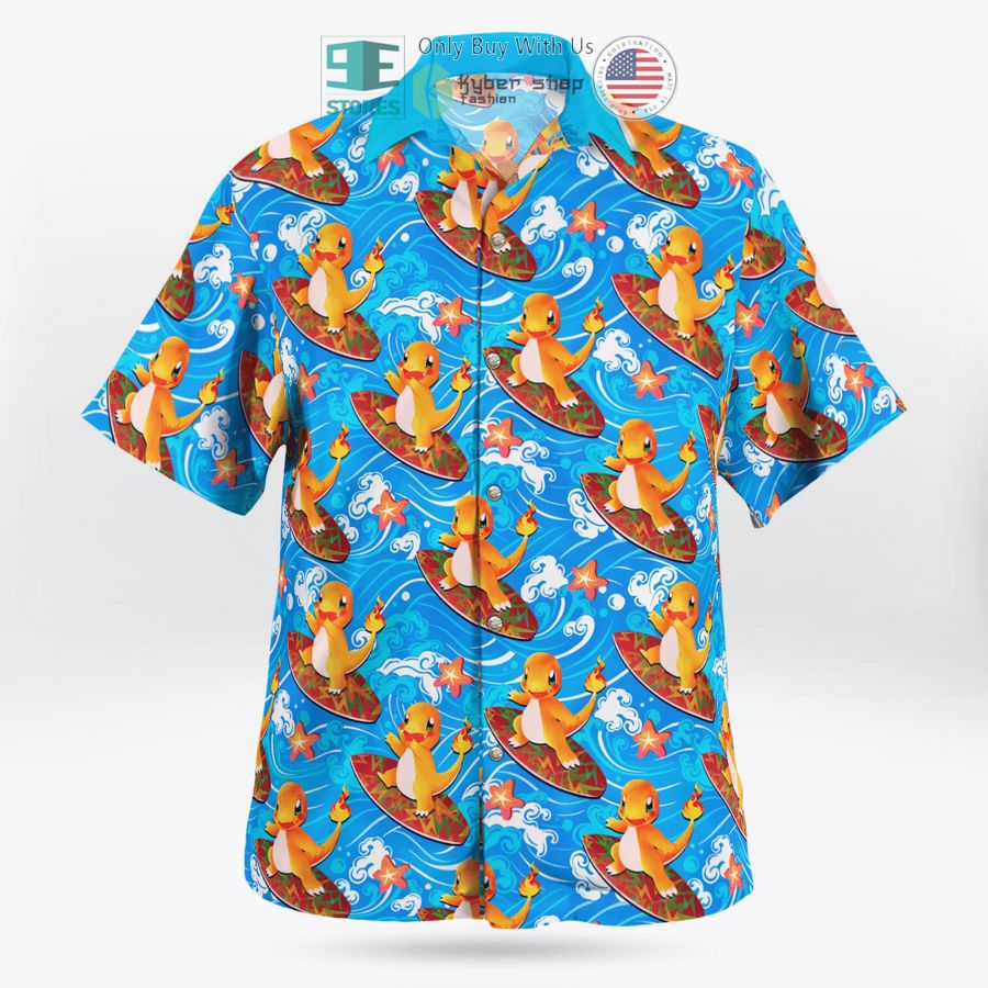 charmander surfing hawaiian shirt shorts 1 1791