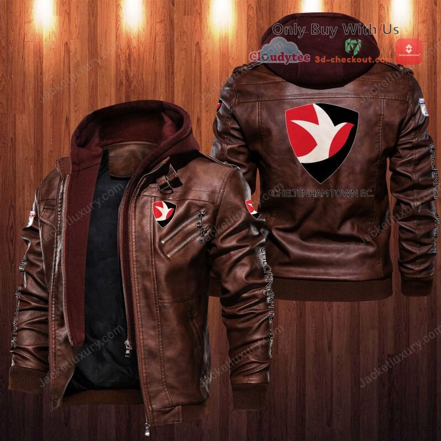 cheltenham town f c leather jacket 2 10488