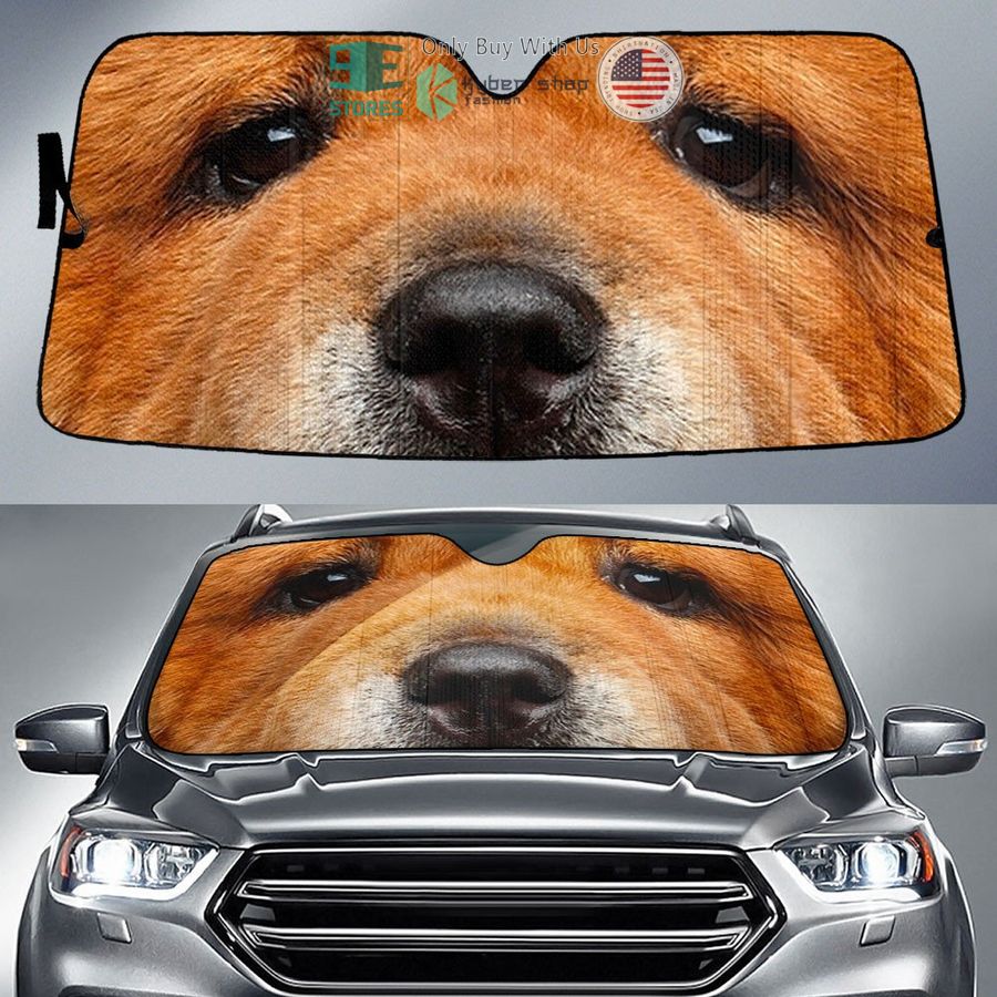 chow chow dog eyes car sun shade 1 20282