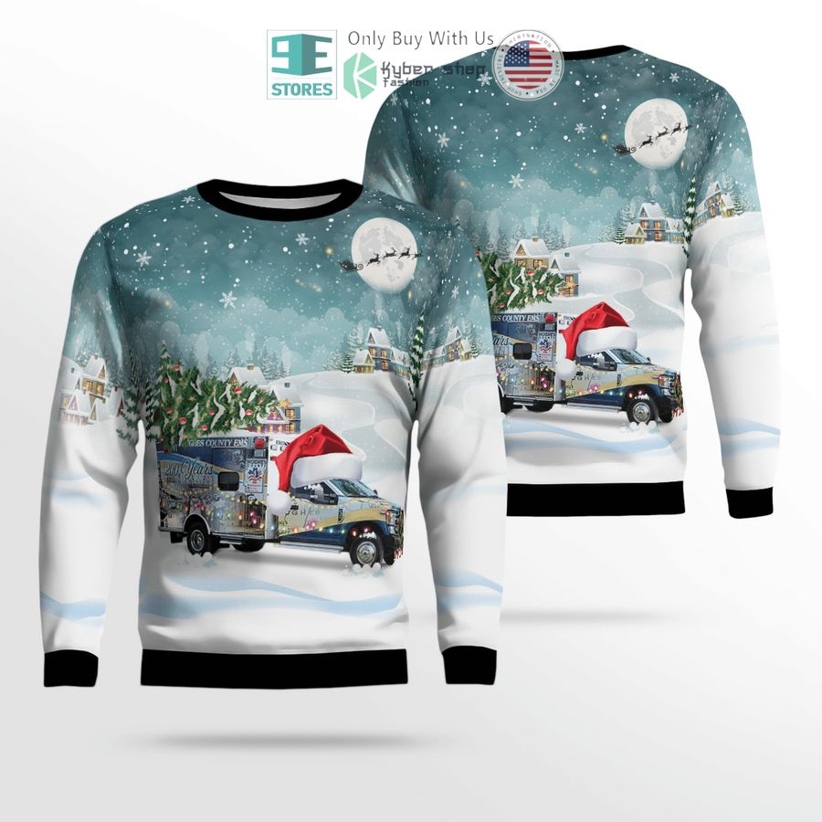 christmas tree emergency medical service sweater sweatshirt 1 33665