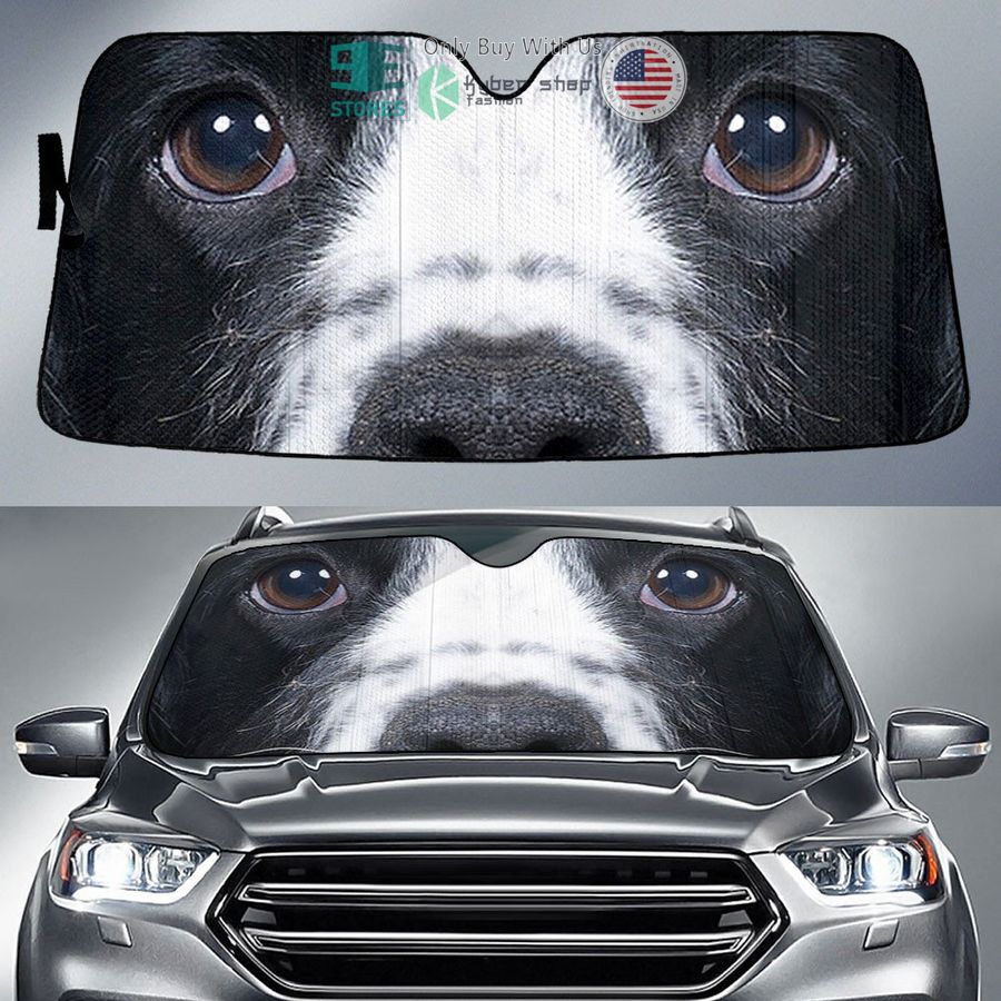 cocker spaniel dog eyes car sun shade 1 52468