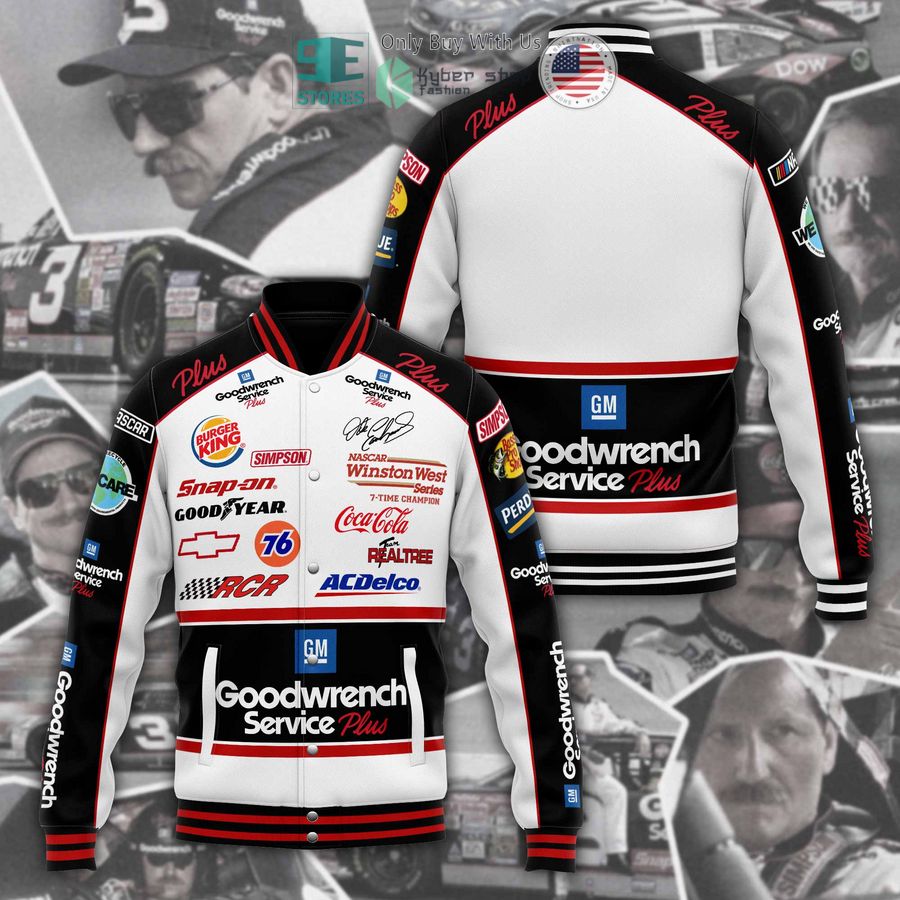 dale earnhardt goodwrench service baseball jacket 1 99945