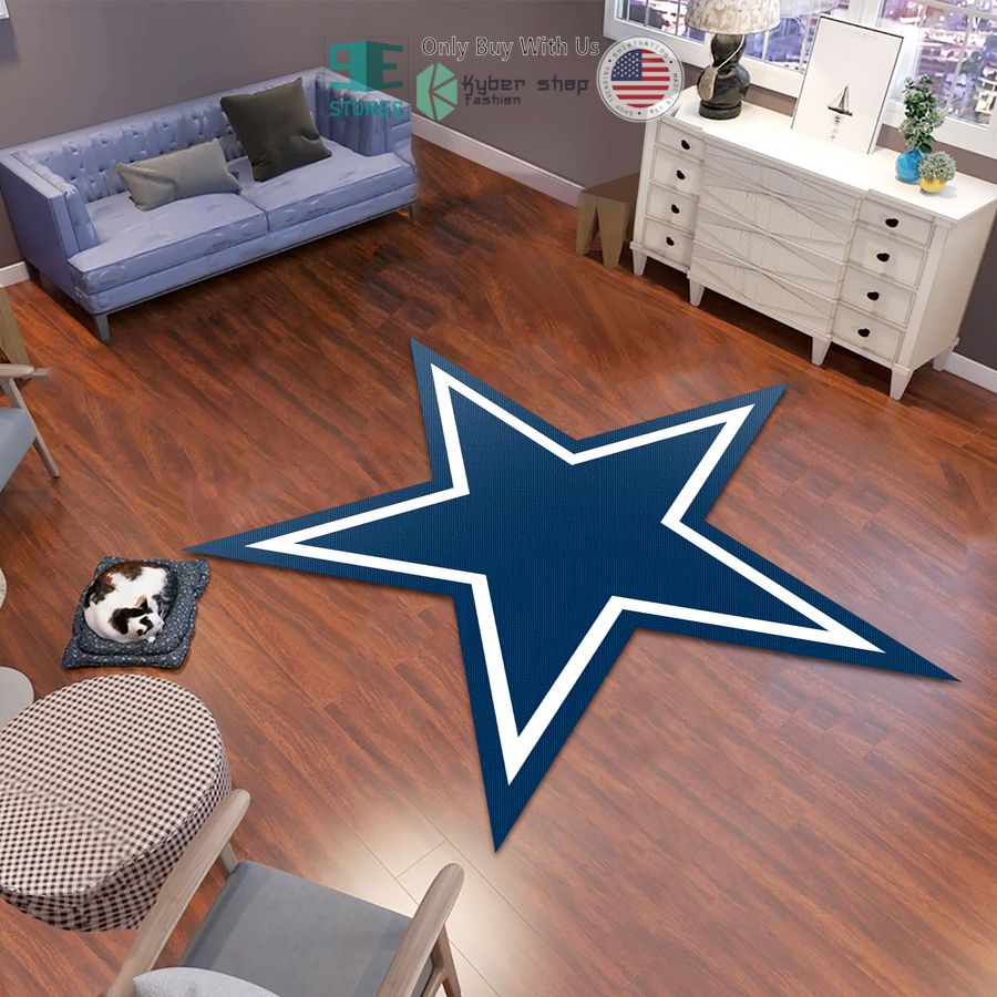 dallas cowboys logo shaped rug 1 25821