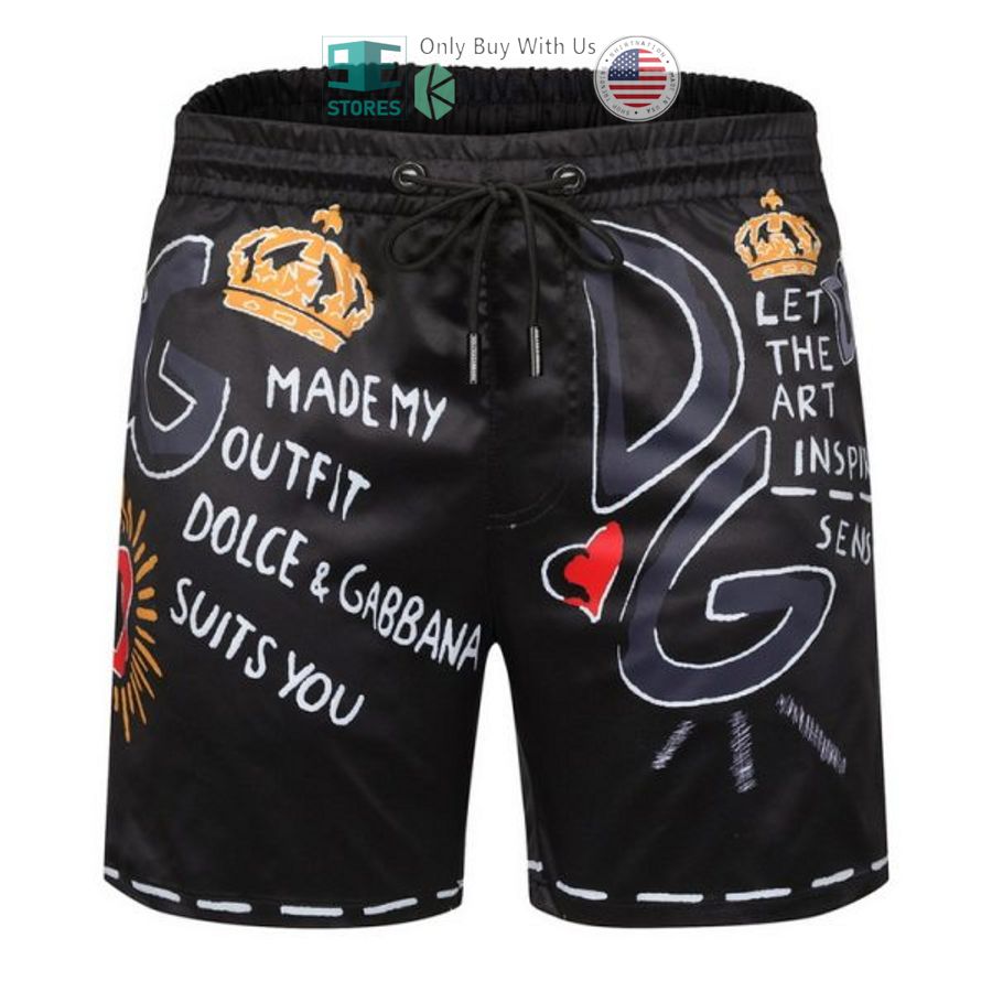 dg dolce gabbana black shorts 1 29456