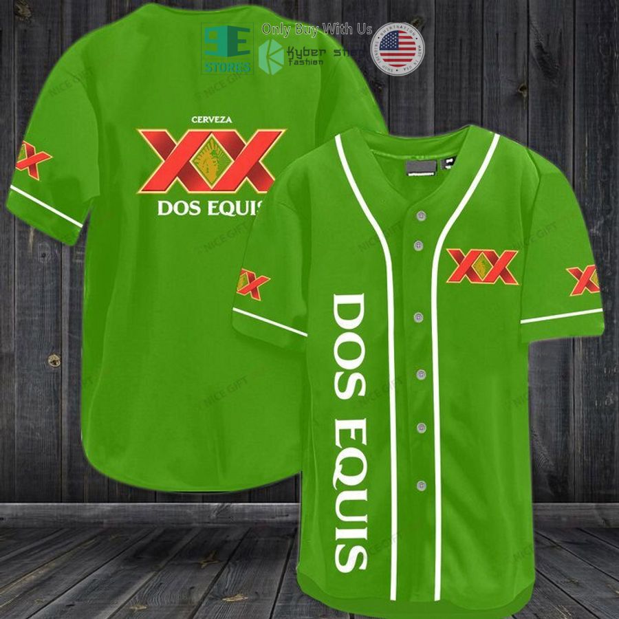 dos equis xx green baseball jersey 1 16584