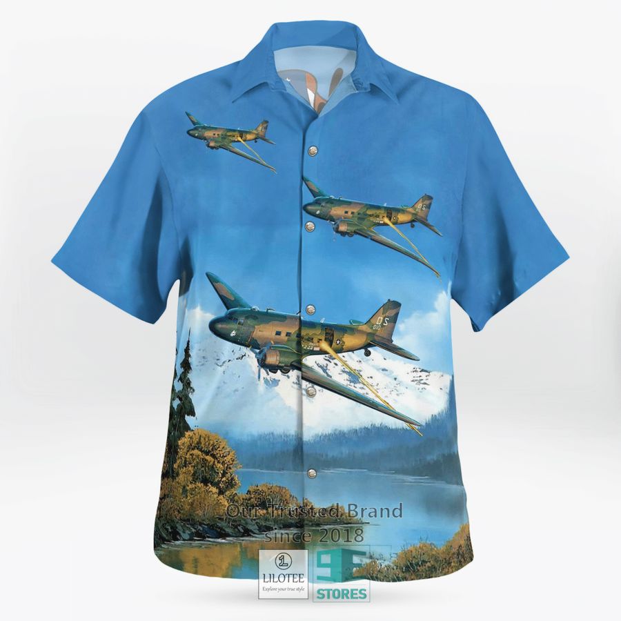 douglas ac 47 spooky kc air show happy labor daynew centurykansas hawaiian shirt 2 10642