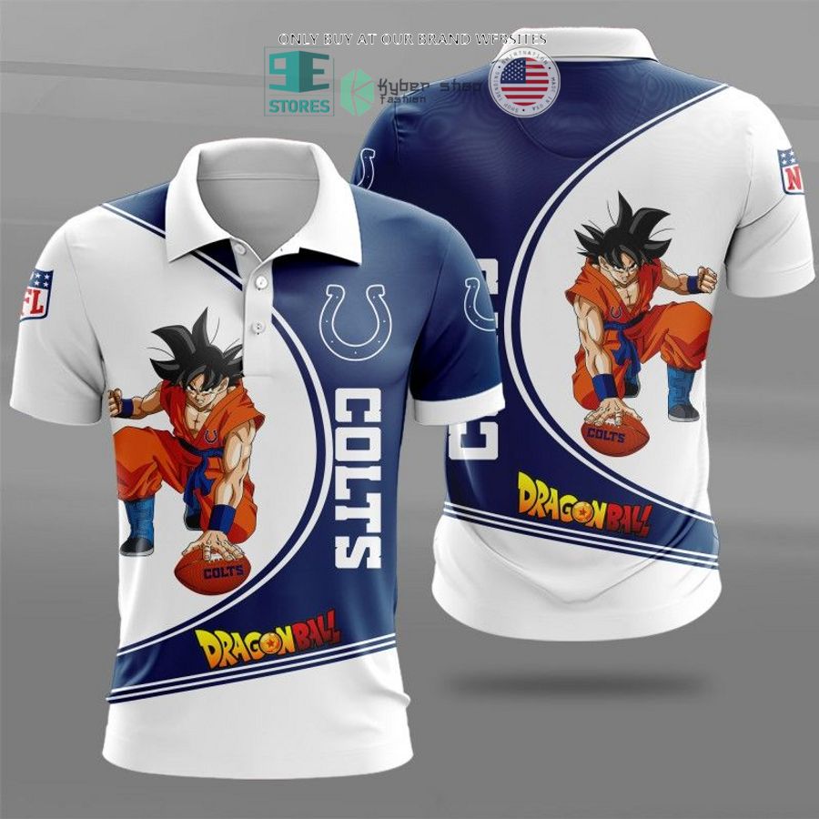 dragon ball son goku indianapolis colts white blue 3d shirt hoodie 1 64785