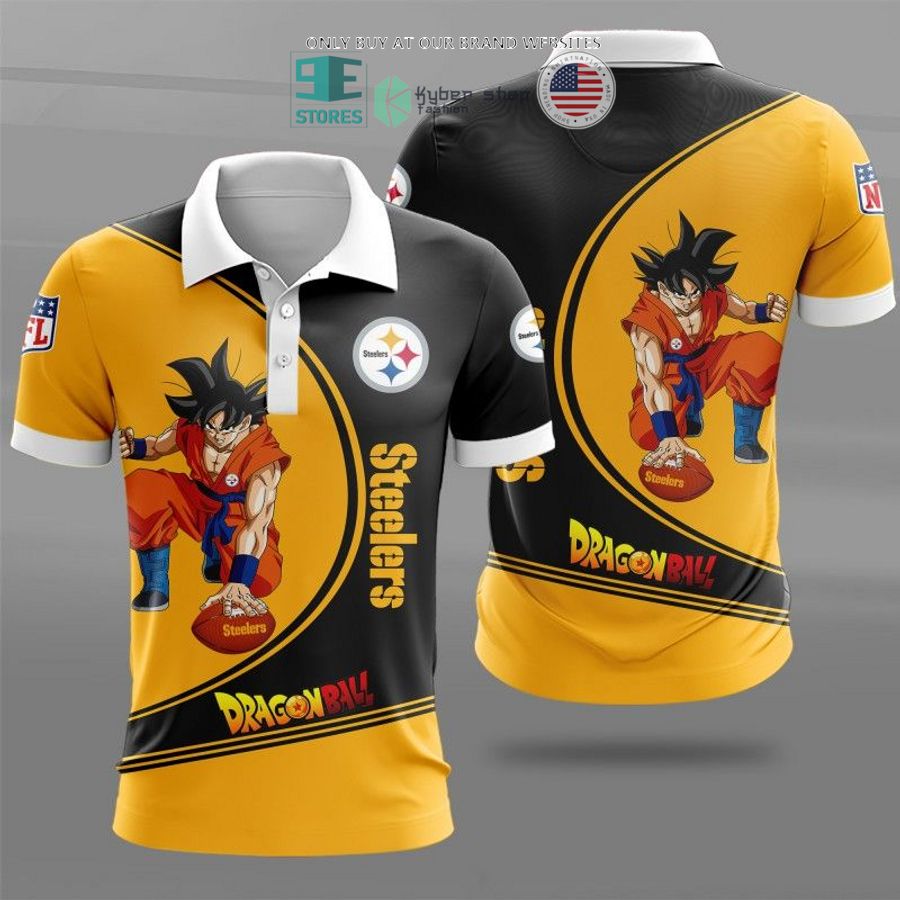 dragon ball son goku pittsburgh steelers black yellow 3d shirt hoodie 1 80638