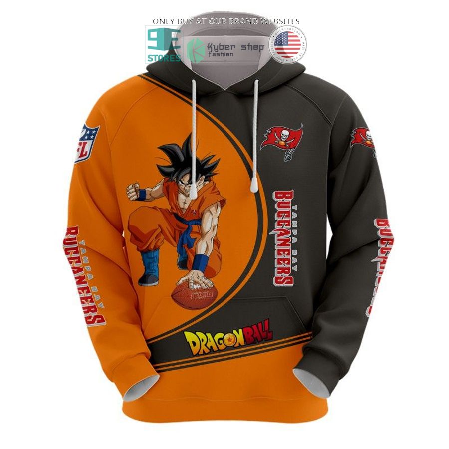 dragon ball son goku tampa bay buccaneers black orange 3d shirt hoodie 2 1766