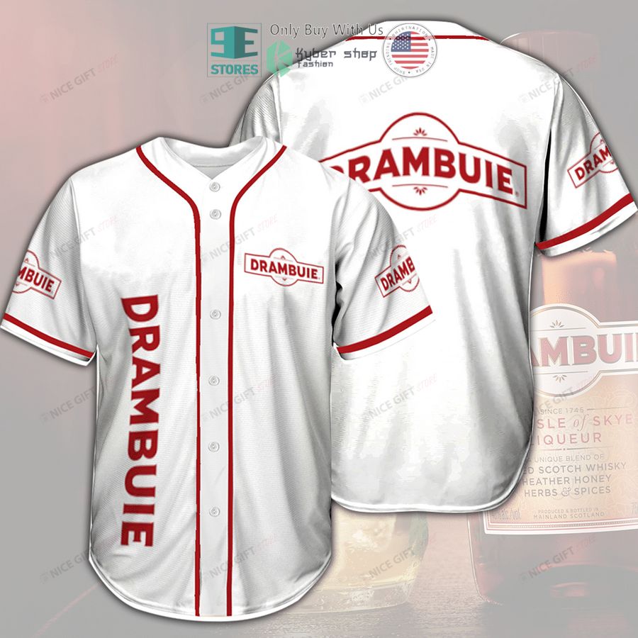 drambuie white baseball jersey 1 15825