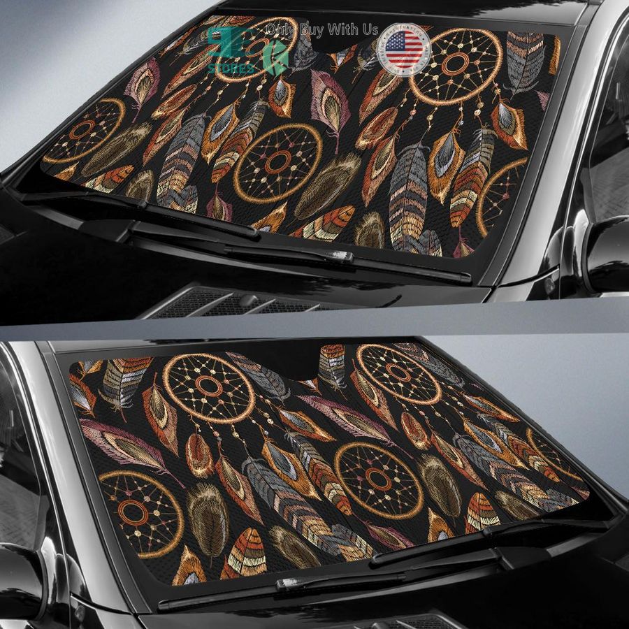 dreamcatcher feather native american car sunshades 2 19889