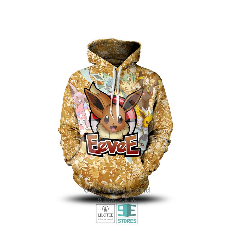 eevee pokemon 3d hoodie 2 61128