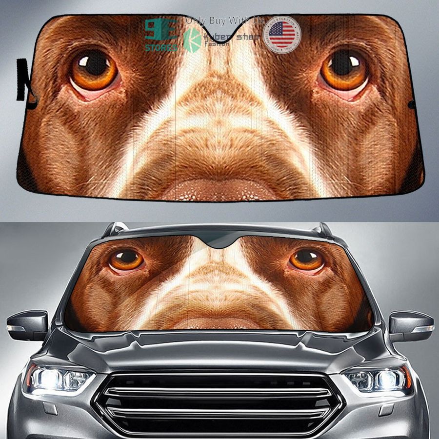 english springer spaniel dog eyes car sun shade 1 29091