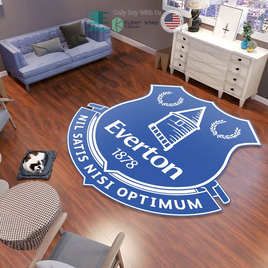 everton 1878 logo shaped rug 1 3659