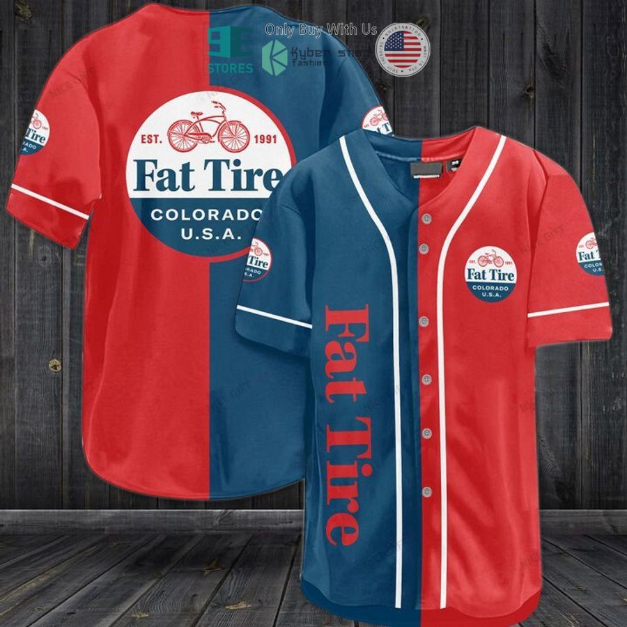 fat tire logo red blue baseball jersey 1 37761