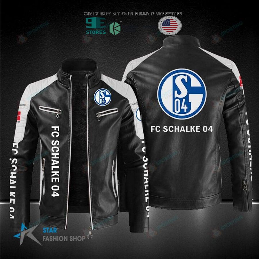 fc schalke 04 block leather jacket 1 77124