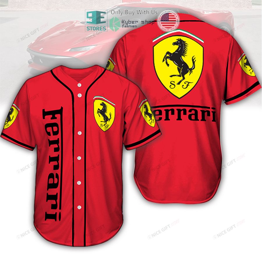 ferrari red baseball jersey 1 78482