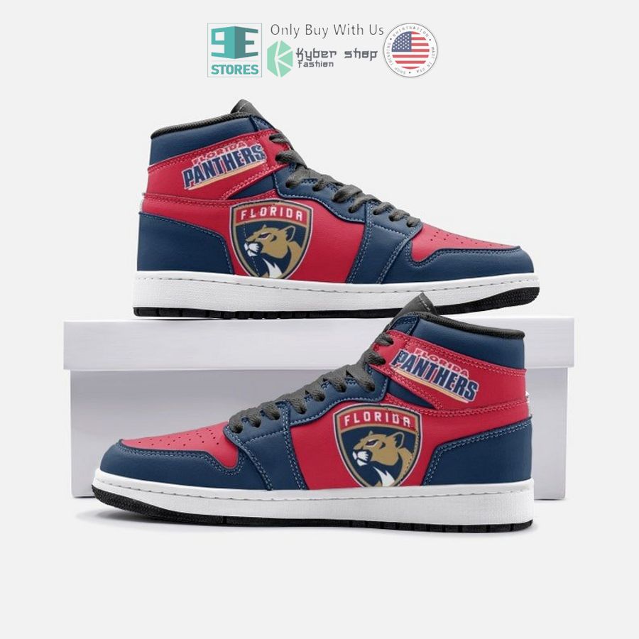 florida panthers logo air jordan high top shoes 1 56834