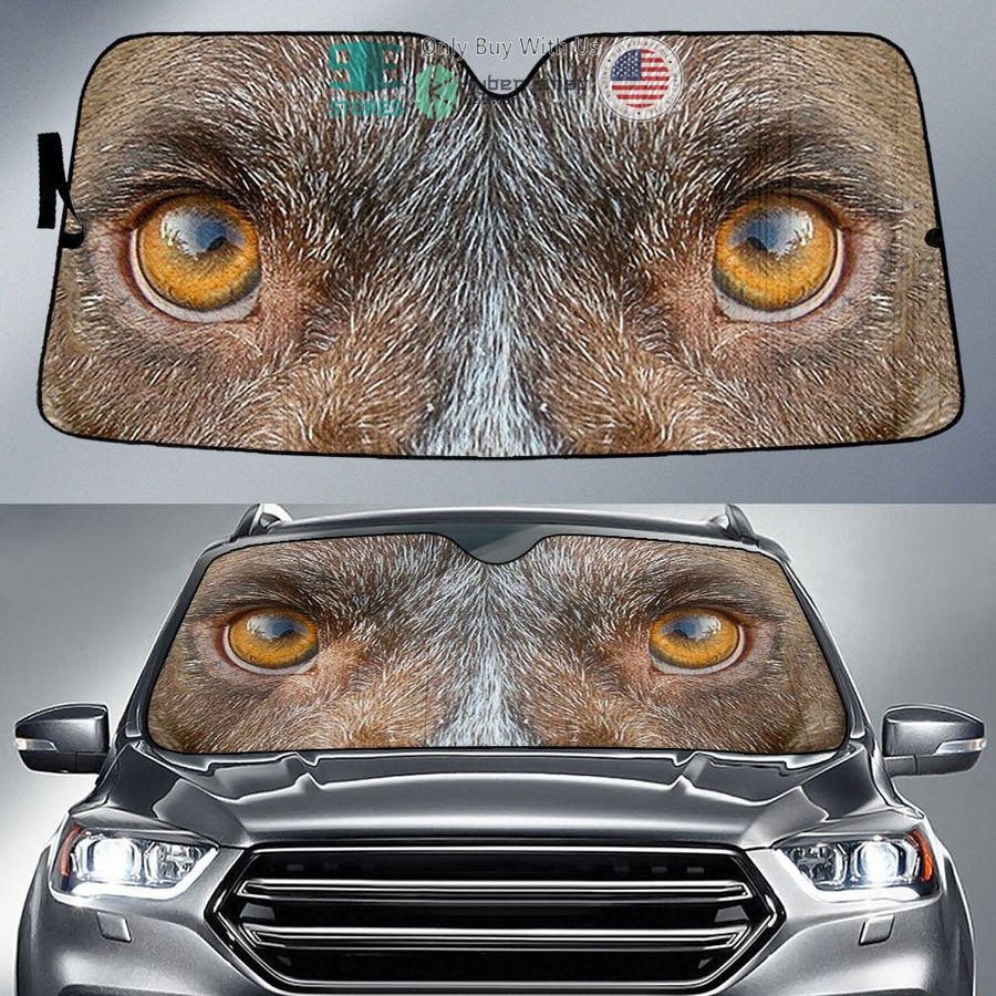 german shorthaired pointer dog eyes car sun shade 1 73549