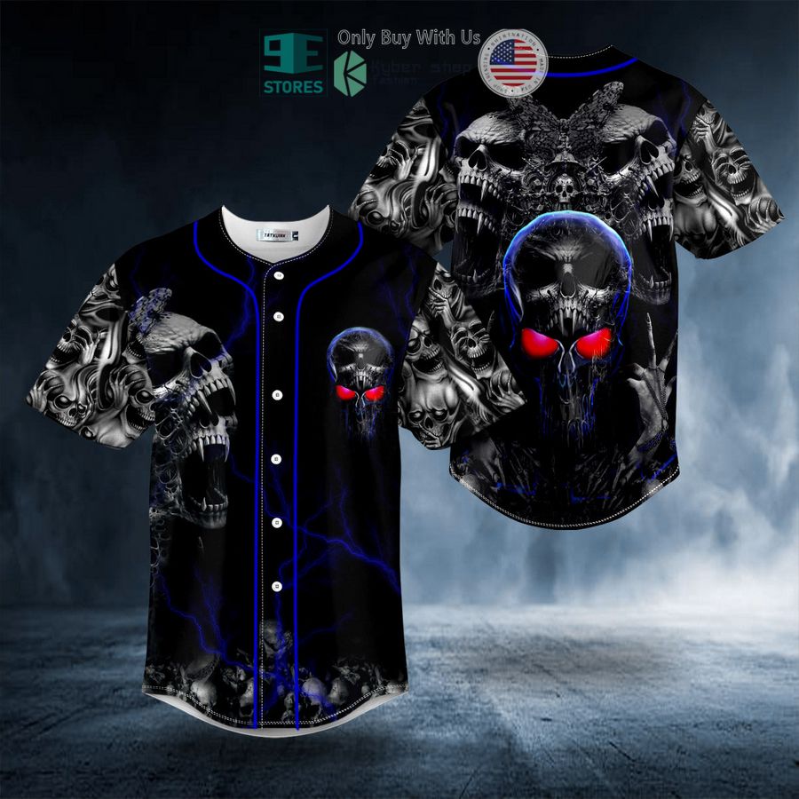 ghost butterfly skull baseball jersey 1 93941