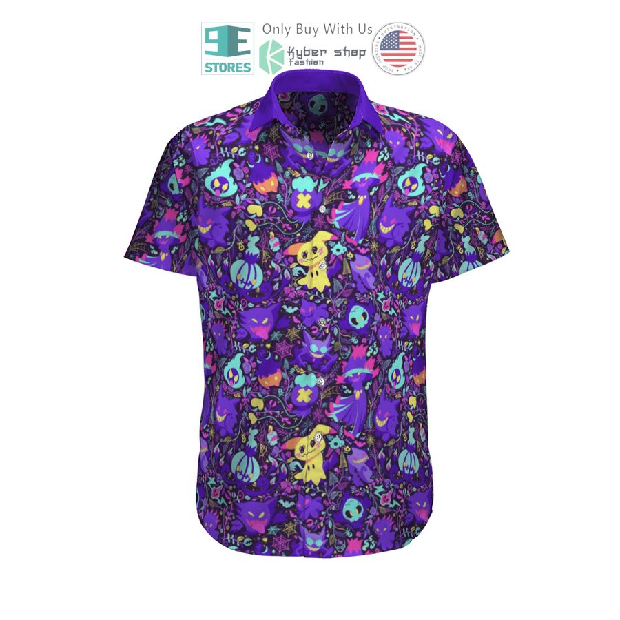 ghost pokemon hawaiian shirt shorts 1 22830