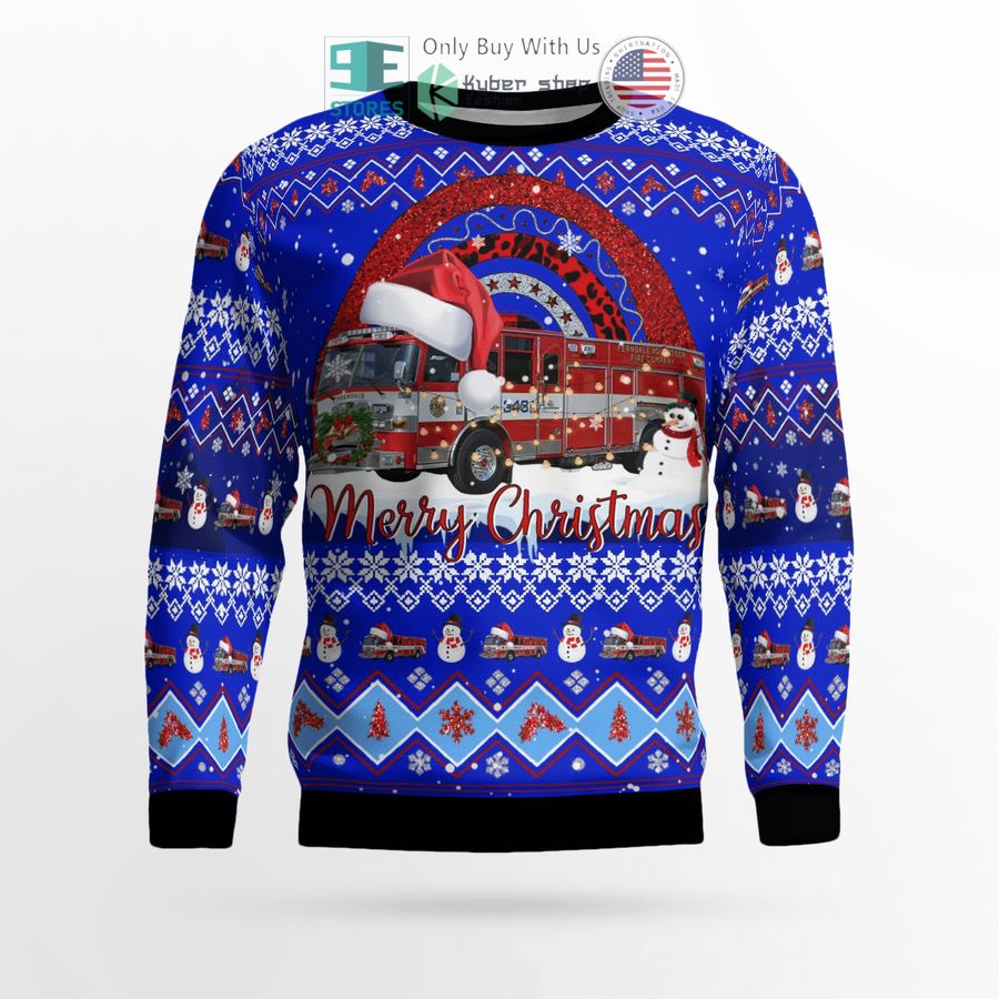 glen burnie anne arundel county maryland ferndale volunteer fire company 34 christmas sweater sweatshirt 2 57070