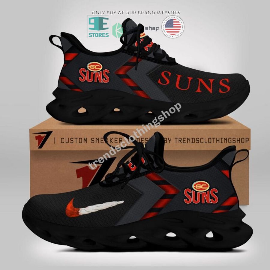 gold coast suns nike max soul shoes 1 6077