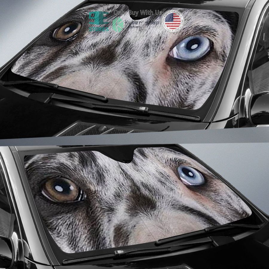 great dane dog eyes car sun shade 2 3870