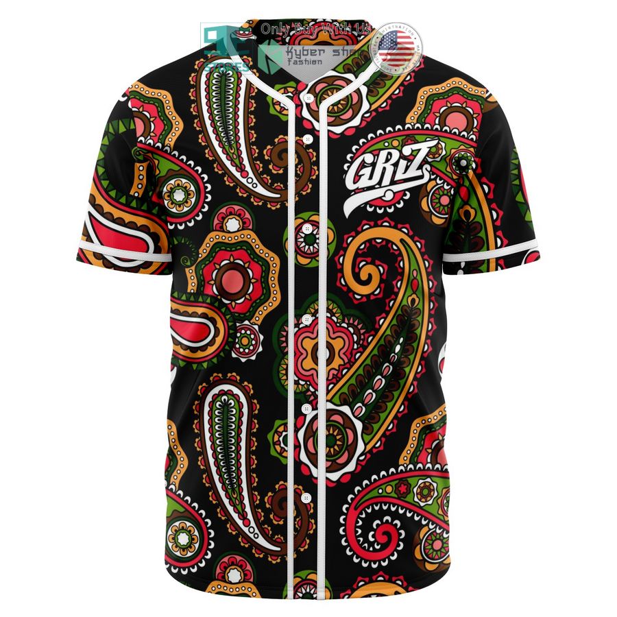 griz show love spread love paisley baseball jersey 2 10345