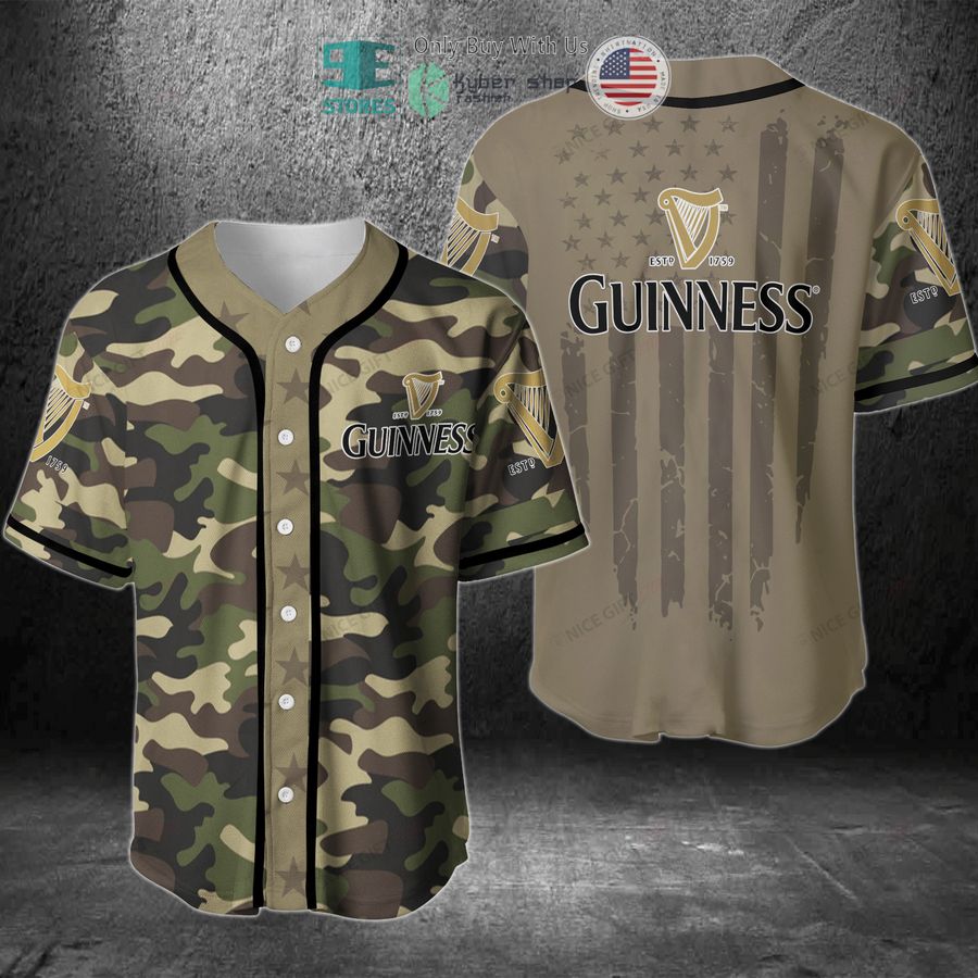 guinness united states flag green camo baseball jersey 1 41984