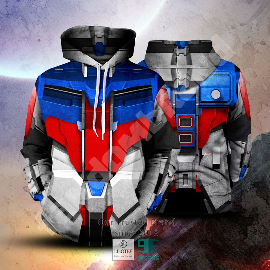 gundam build 3d hoodie 1 69475