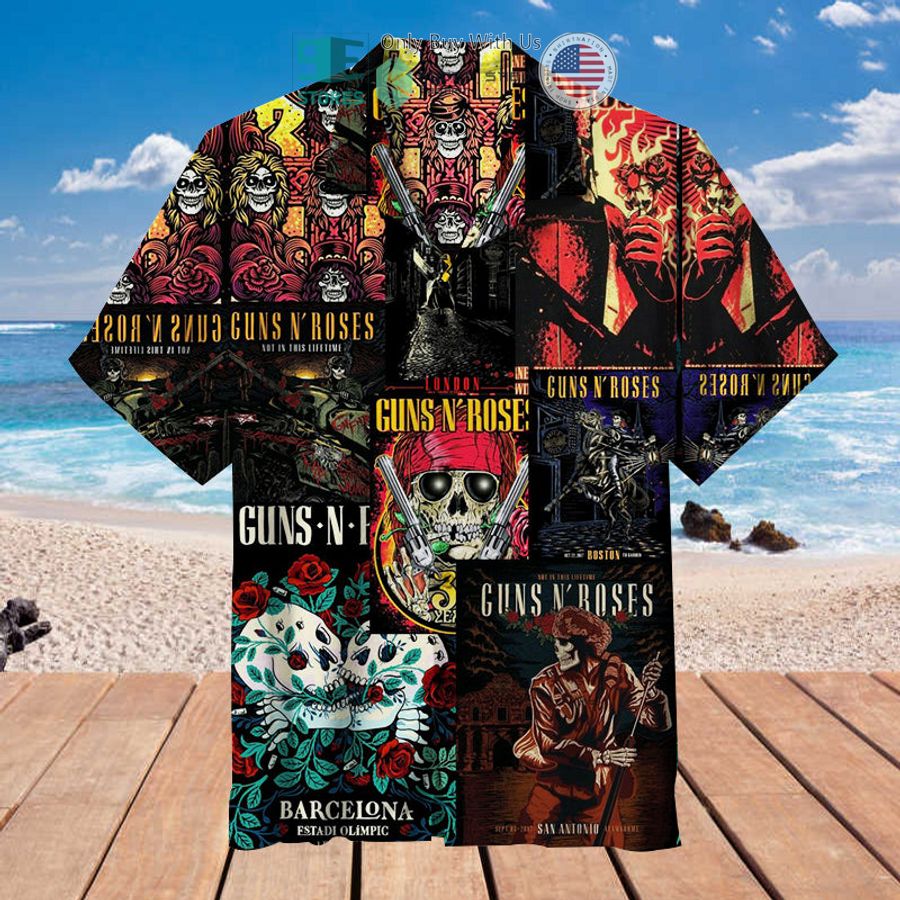 guns n roses album covers hawaiian shirt 1 96208