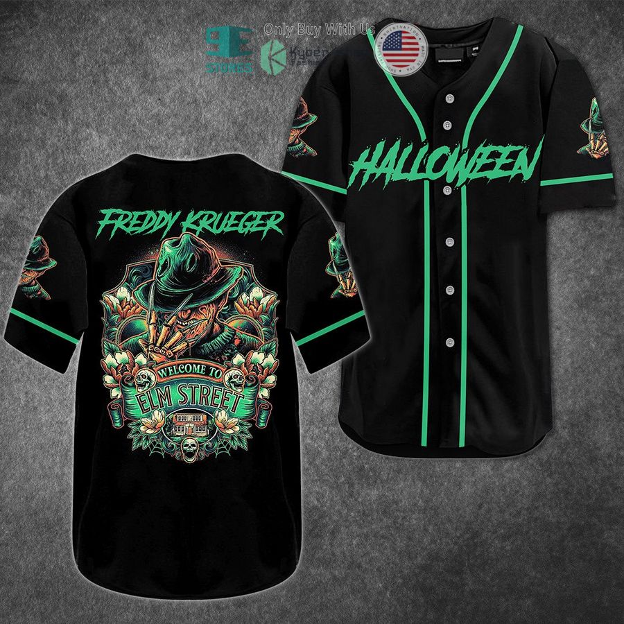 halloween freddy krueger a nightmare on elm street baseball jersey 1 13652