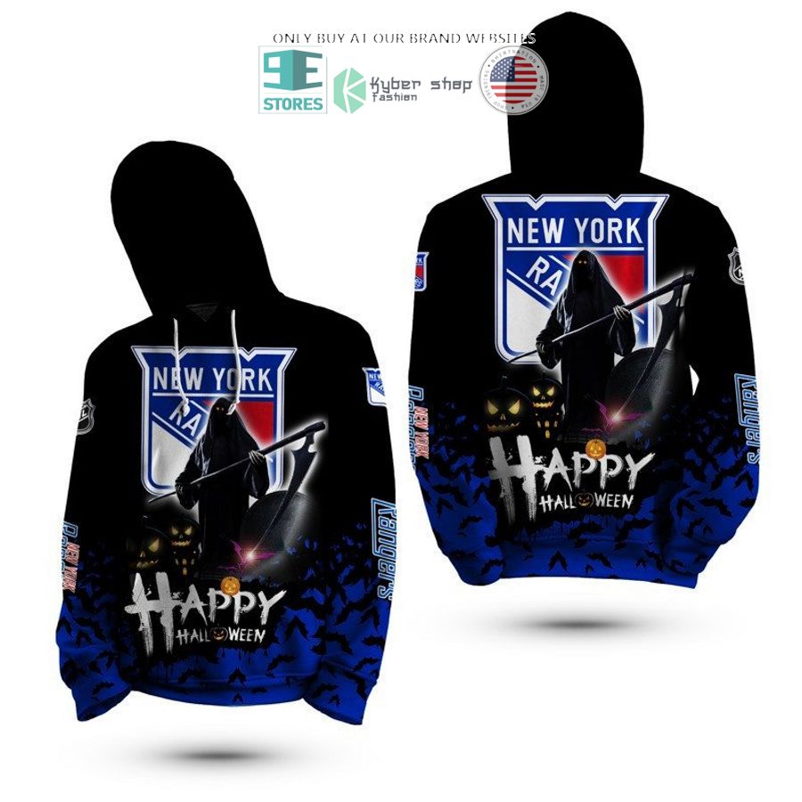 happy halloween grim reaper new york rangers 3d shirt hoodie 2 16634