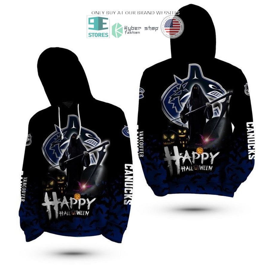 happy halloween grim reaper vancouver canucks 3d shirt hoodie 2 77333