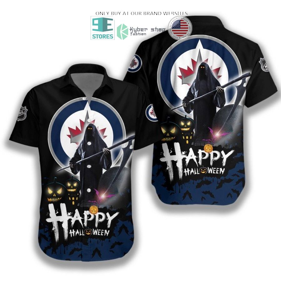 happy halloween grim reaper winnipeg jets hawaiian shirt 1 42427