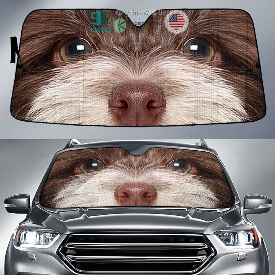 havanese dog eyes car sun shade 1 79790