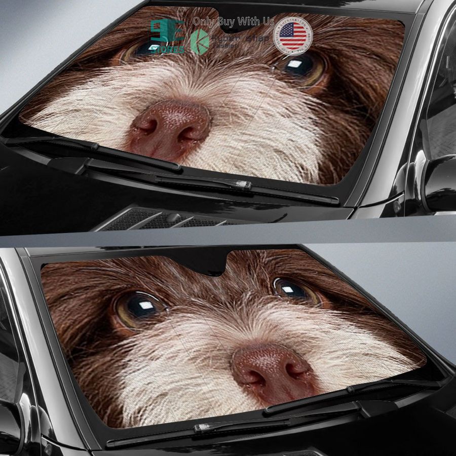 havanese dog eyes car sun shade 2 60285