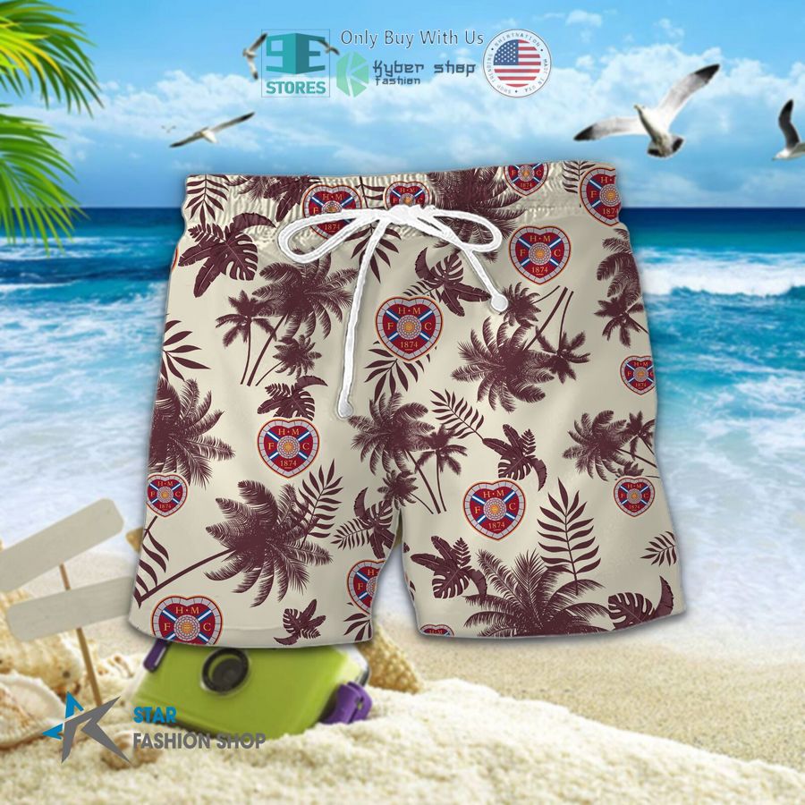 heart of midlothian f c logo palm tree hawaiian shirt shorts 2 12434