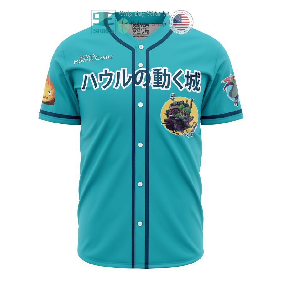 howls moving castle studio ghibli baseball jersey 1 23646