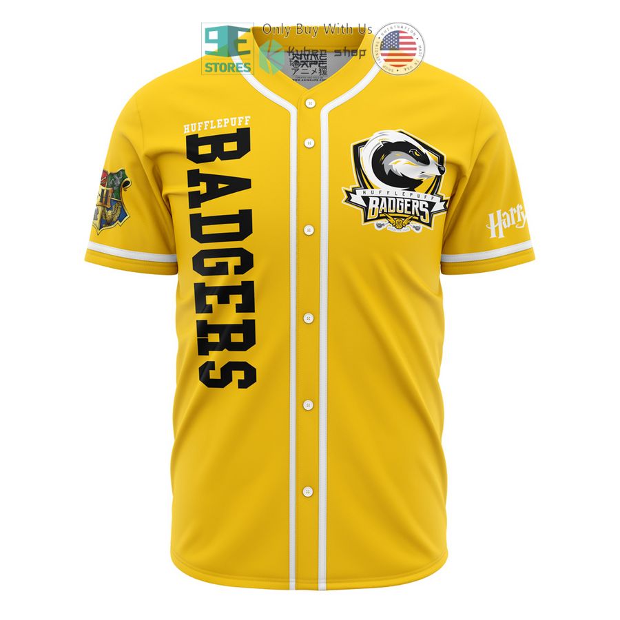 hufflepuff badgers house harry potter baseball jersey 1 83564