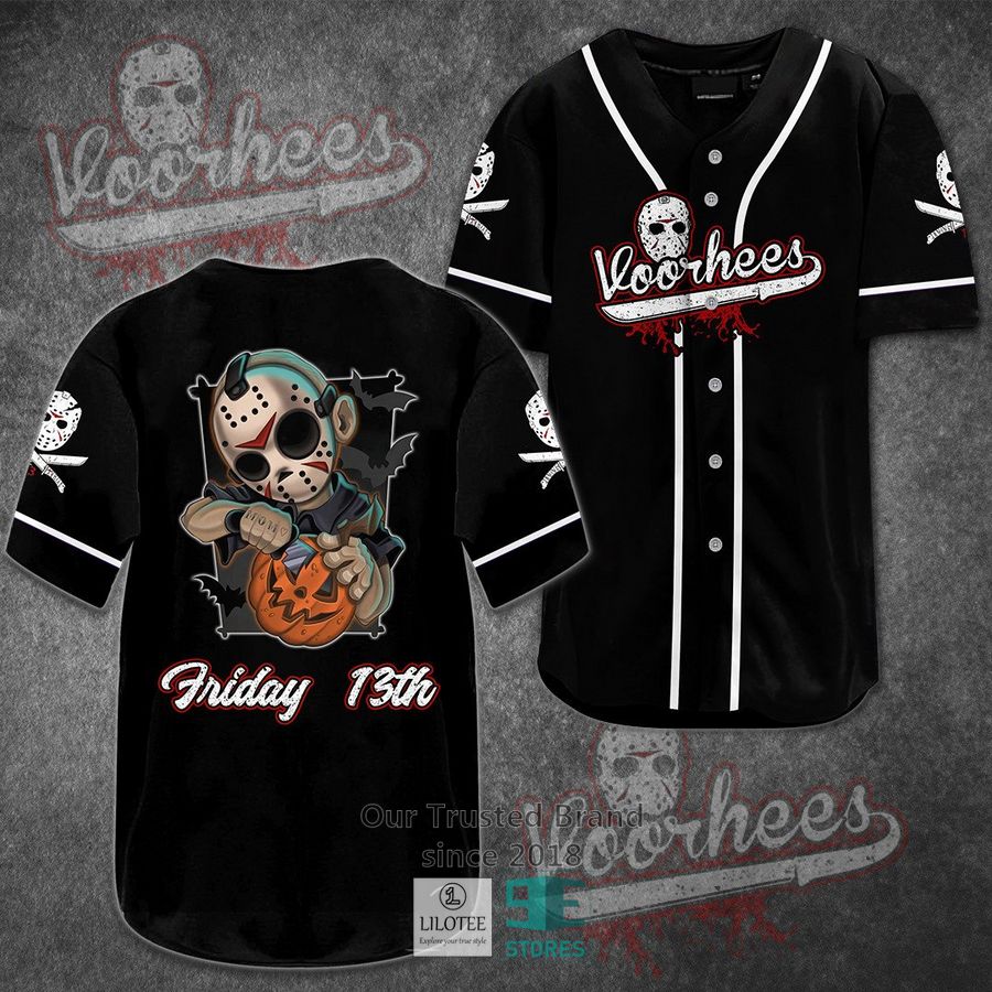 jason voorhees friday the 13th horror movie baseball jersey 1 74611