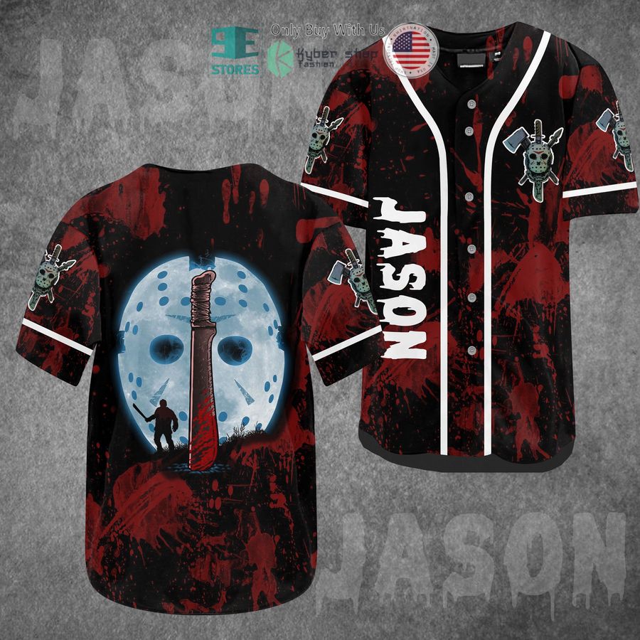 jason voorhees knife blood baseball jersey 1 28243