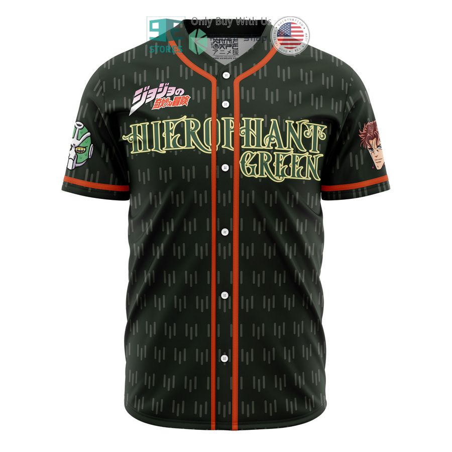 kakyoin hierophant green jojos bizarre adventure baseball jersey 2 2427