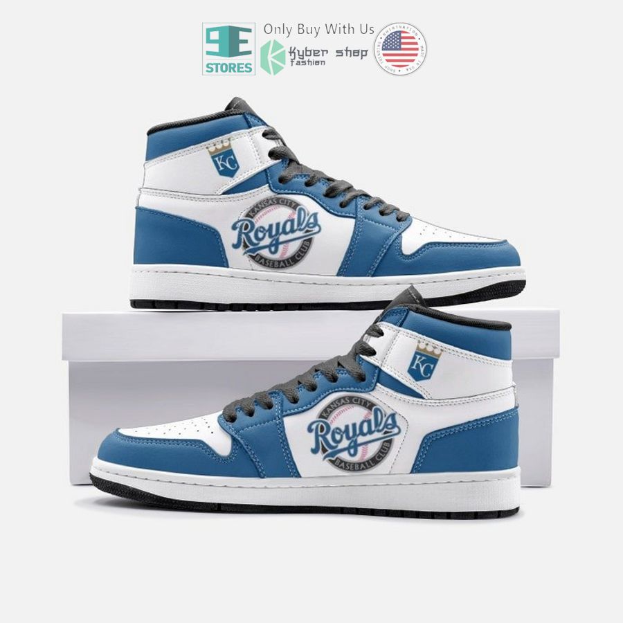 kansas city royals logo air jordan high top shoes 1 65563