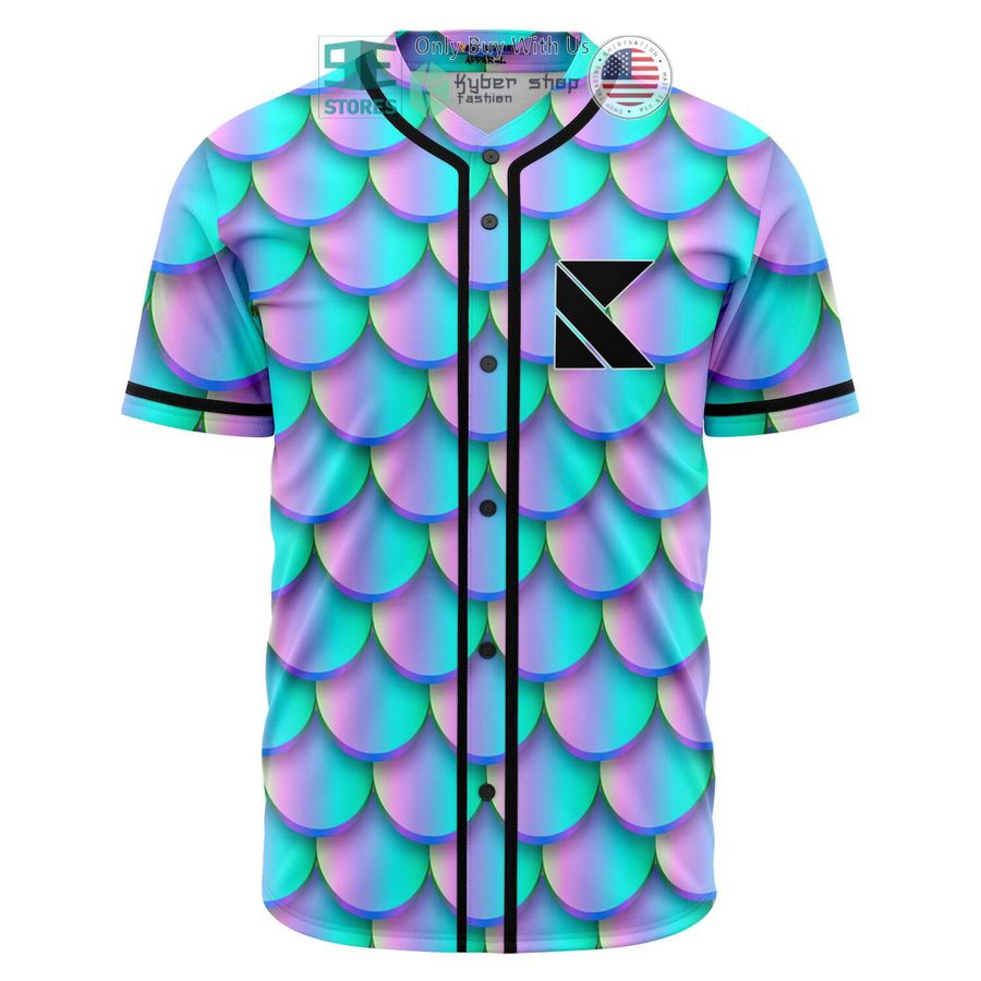 kaskade krew mermaid pattern baseball jersey 1 33630