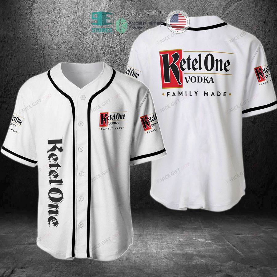 ketel one vodka family made white baseball jersey 1 56570