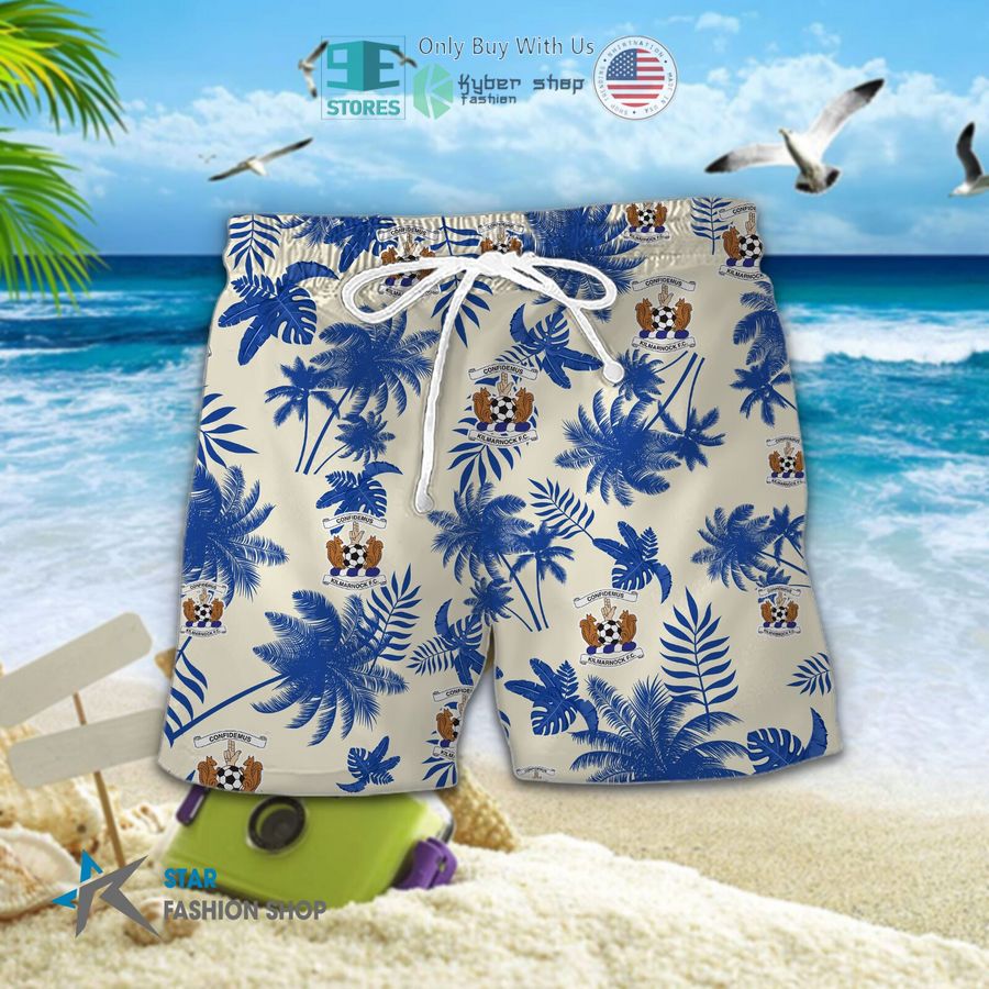 kilmarnock f c logo palm tree hawaiian shirt shorts 2 44149