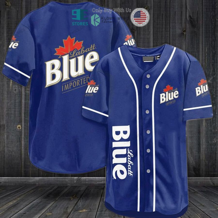 labatt blue logo blue baseball jersey 1 54861