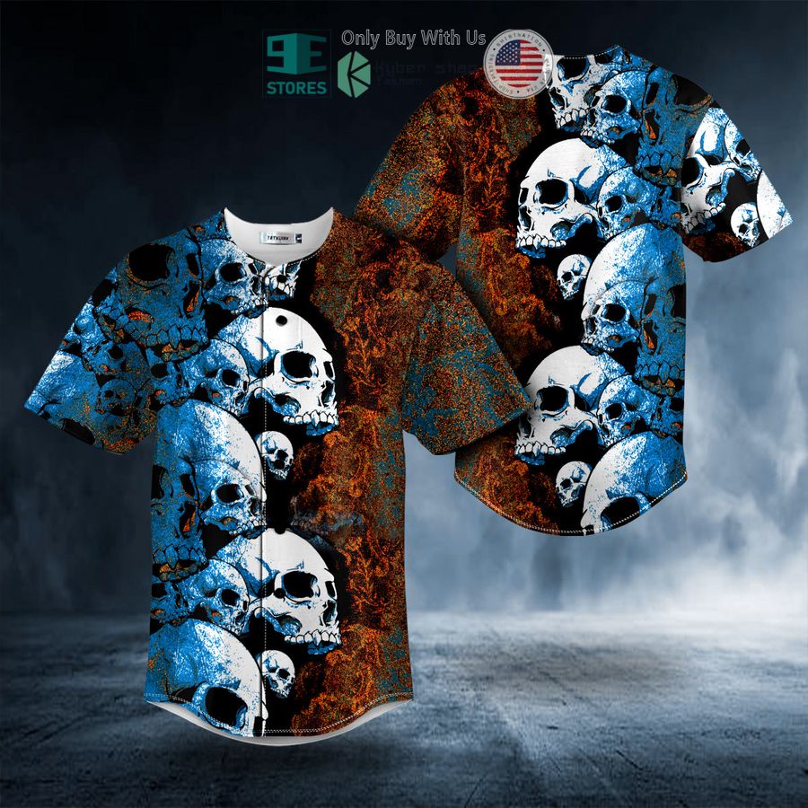 lava pile of skull baseball jersey 1 60521